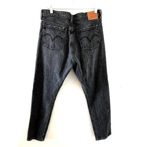 Levi's 501 Straight Leg Jeans Faded Black Size 31